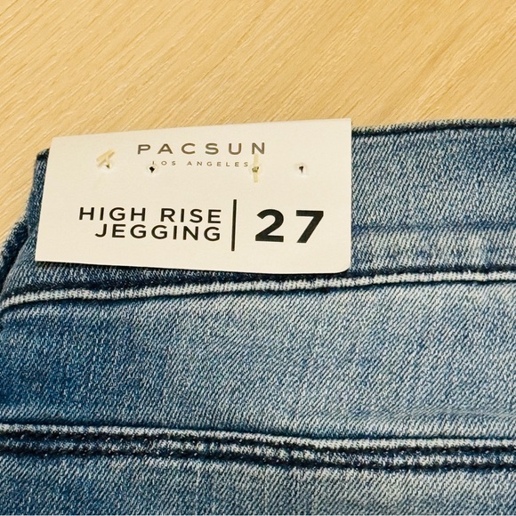 PACSUN Denim Allan Wash Medium Blue Jeans, Size 27 - Picture 11 of 11